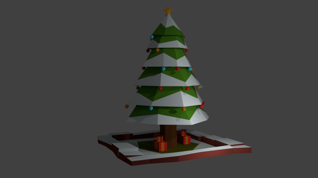 Low Poly Xmas Tree preview image 1